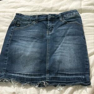 Jean mini skirt